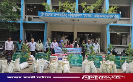 দেশীয় মাছের উৎপাদন বাড়াতে নগরকান্দায় পাবদা ও গুলশা চাষের প্রদর্শনী খামার