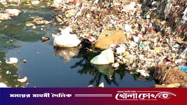 কোটি টাকার ল্যান্ডফিল অচল, নদীর তীরে বর্জ্যের স্তূপ
