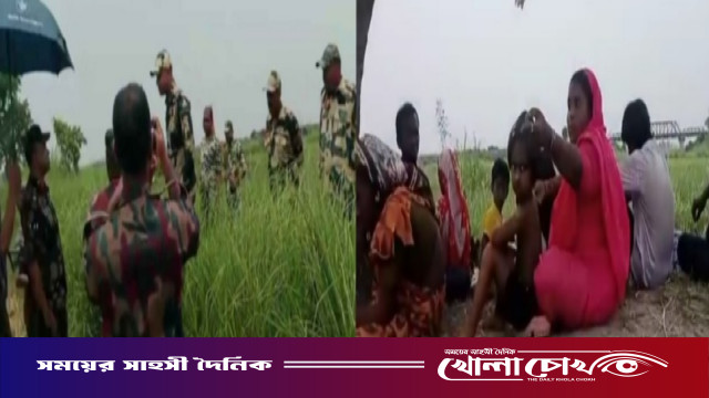 সাপাহার সীমান্তে ১৭ জনকে পুশইনের চেষ্টা বিএসএফের, সতর্ক অবস্থানে বিজিবি