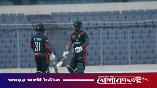 পাওয়ার প্লে শেষে বাংলাদেশের ৬২/১