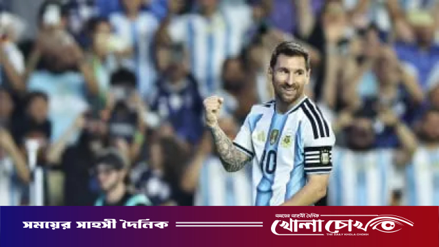 মেসির গোলে বিশ্বকাপের আগে আর্জেন্টিনার স্বস্তির জয়