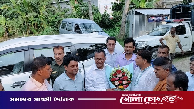 নগরকান্দার তালমায় খাল পুনঃখনন কাজ পরিদর্শন করলেন জেলা প্রশাসক