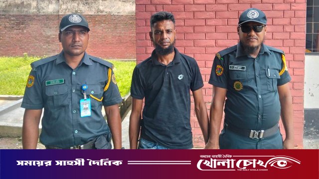কারাবন্দি স্ত্রীকে গাঁজা দিতে গিয়ে স্বামী আটক