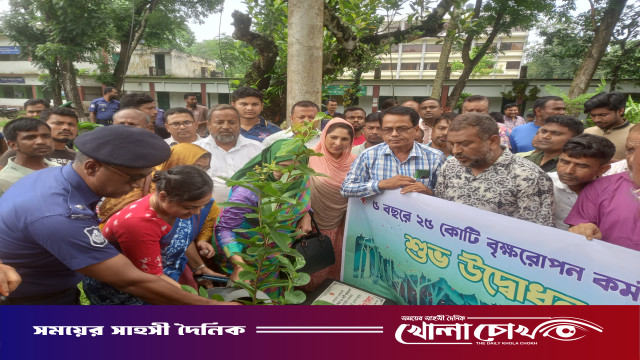 জলঢাকায় বৃক্ষ রোপন কর্মসূচীর উদ্বোধন করেন সাংসদ বিলকিস