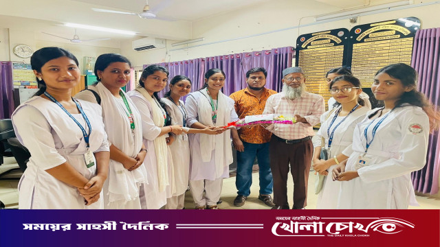 সরকারি সারদা সুন্দরী মহিলা কলেজ শাখা হিন্দু ছাত্র পরিষদের নবগঠিত কমিটির সৌজন্য সাক্ষাৎ
