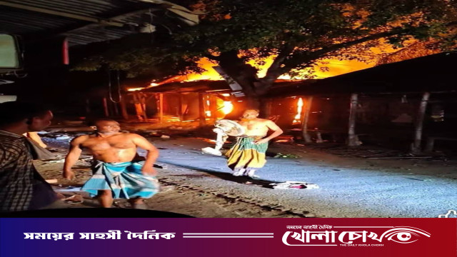 আলফাডাঙ্গার ভেন্নাতলা বাজারে ভয়াবহ অগ্নিকাণ্ডে পাঁচটি দোকান ভস্মীভূত, নিহত ১