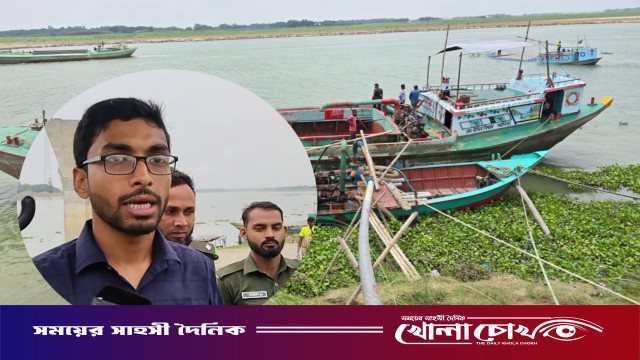 ফরিদপুরের মধুখালীত নির্বাহী ম্যাজিস্ট্রেট প্রতিক দত্তের অভিযানে অবৈধ ড্রেজার