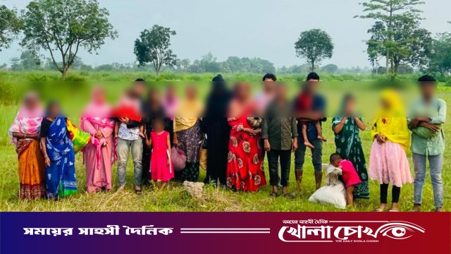 সীমান্তে ২০ জনকে পুশইনের চেষ্টা, বিজিবির সঙ্গে গ্রামবাসীর প্রতিরোধ