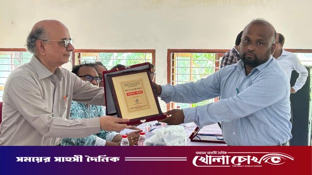 ফরিদপুরে ‘জাগ্রত হোক মূল্যবোধ’ স্লোগানে এডুকেশন এনকারেজিং সোসাইটির পুরস্কার ও সংবর্ধনা