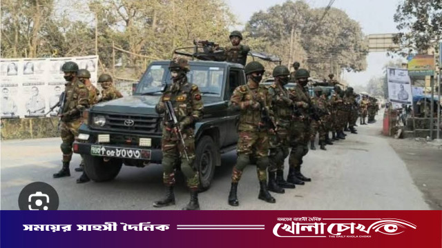 ‎ফরিদপুরের স্বাভাবিক রয়েছে আইনশৃঙ্খলা পরিস্থিতি, পুলিশের পাশাপাশি মাঠে রয়েছে সেনাবাহিনী