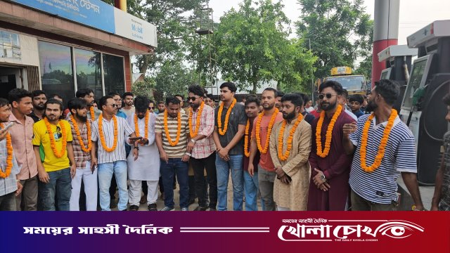 নগরকান্দায় নবগঠিত উপজেলা ও পৌর ছাত্রদল কমিটিকে স্বাগত জানিয়ে আনন্দ মিছিল ও সংবর্ধনা