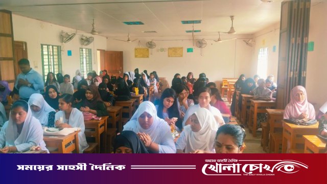সদরপুর মহিলা কলেজে এইচএসসি ও বিএমটি পরীক্ষার্থীদের বিদায় ও দোয়া অনুষ্ঠিত