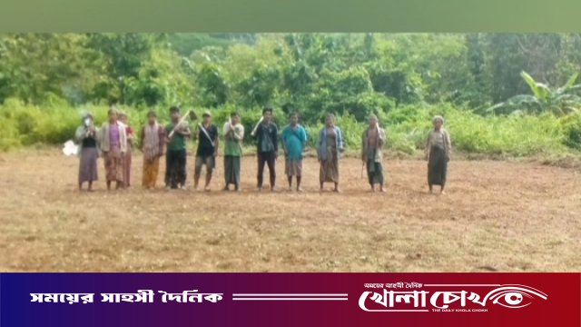 ‘দৈনিক খোলাচোখ’-এর খবর প্রকাশের পর শোরগোল, ৫ শ্রমিক নিয়ে প্রকল্প এলাকায় হাজির সেই মেম্বার