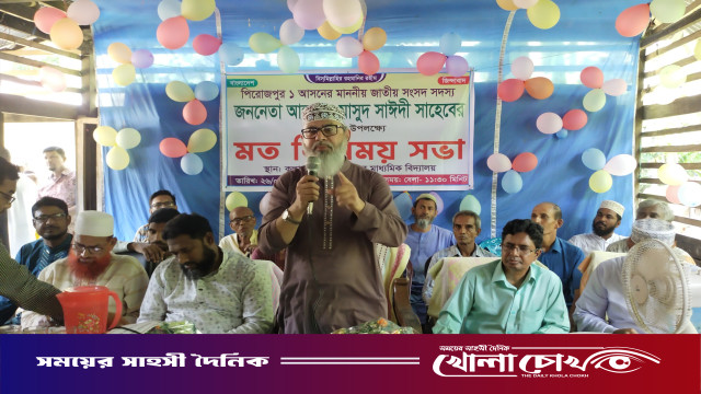 'দুদকের মামলার দোহাই দিয়ে জনগণকে দুর্ভোগে রাখা যাবে না’- পিরোজপুরে মাসুদ সাঈদী