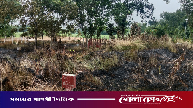 মধ্যরাতে গোরস্থানে আগুন: পুড়ে মুছে গেল কবরের চিহ্ন, আলফাডাঙ্গায় চাঞ্চল্য