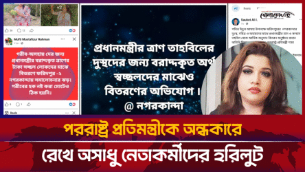 পররাষ্ট্র প্রতিমন্ত্রীকে অন্ধকারে রেখে অসাধু নেতাকর্মীদের হরিলুট