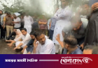 পুলিশি বাধায় সড়কে বসে পড়লেন এনসিপির নেতারা
