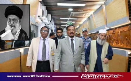 খামেনির জানাজায় অংশ নিতে ঢাকা ছাড়লেন স্পিকার