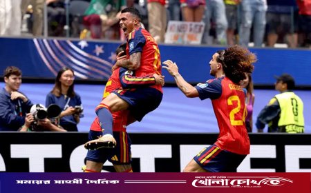 অস্ট্রিয়াকে উড়িয়ে শেষ ষোলোয় স্পেন