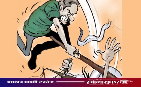 দৌলতপুরে জমি নিয়ে বিরোধ: লাঠির আঘাতে গৃহবধূ গুরুতর আহত