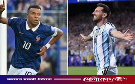 গোল্ডেন বুটের দৌড়ে মেসিকে ছুঁয়ে শীর্ষে এমবাপ্পে