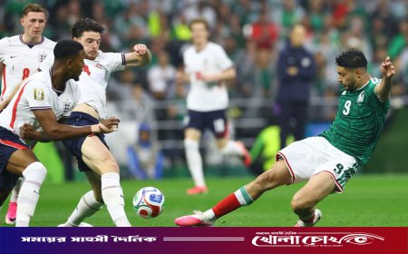 স্বাগতিক মেক্সিকোকে বিদায় করল দশজনের ইংল্যান্ড