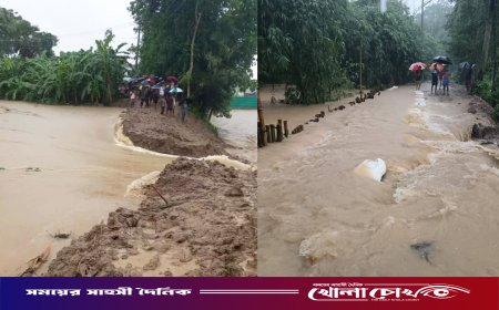 চব্বিশের ক্ষত না শুকাতেই ফেনীতে ফের বন্যা আতঙ্ক