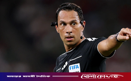 ১০ লাল কার্ডের সেই রেফারির হাতে ফ্রান্স-মরক্কো কোয়ার্টার ফাইনাল