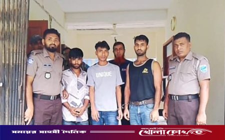 চরভদ্রাসনে ইয়াবাসহ একাধিক মামলার তিন আসামি গ্রেফতার