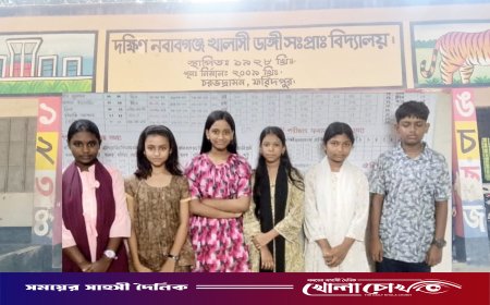 চরভদ্রাসনে প্রাথমিক বৃত্তি পরীক্ষায় শীর্ষে দক্ষিণ নবাবগঞ্জ খালাসিডাঙ্গী সরকারি প্রাথমিক বিদ্যালয়