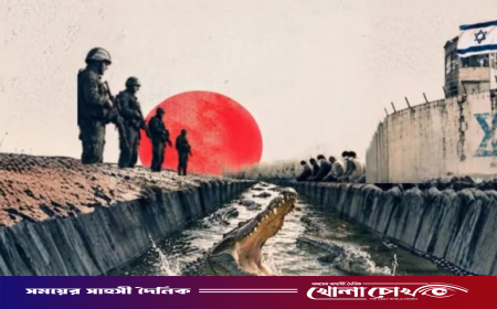 ফিলিস্তিনি বন্দিদের জন্য এবার কুমিরবেষ্টিত কারাগারের পরিকল্পনা ইসরায়েলের