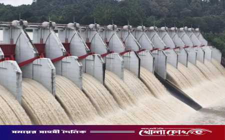 খুলে দেওয়া হলো কাপ্তাই বাঁধের ৬ জলকপাট