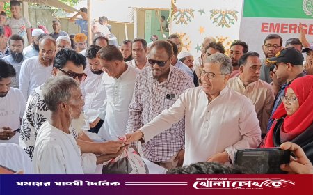 চরভদ্রাসনে হিউম্যান অ্যাপিল অস্ট্রেলিয়ার উদ্যোগে ৫০০ বন্যাদুর্গত পরিবারে ত্রাণ বিতরণ