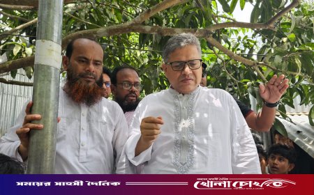 ভাঙ্গায় সড়ক উদ্বোধন ও মরহুম বিএনপি নেতার কবর জিয়ারত করেন এমপি শহিদুল ইসলাম বাবুল