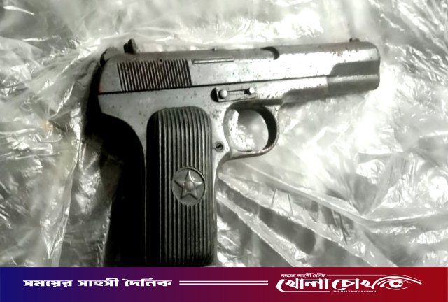 পুলিশের লুণ্ঠিত পিস্তল পুরান ঢাকা থেকে উদ্ধার