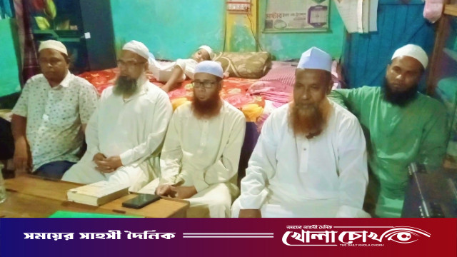 খিরাতলা হাফিজিয়া ইসলামিয়া মাদ্রাসায় কোরআন শরীফ সবক প্রদান উপলক্ষে মিলাদ ও দোয়া মাহফিল অনুষ্ঠিত