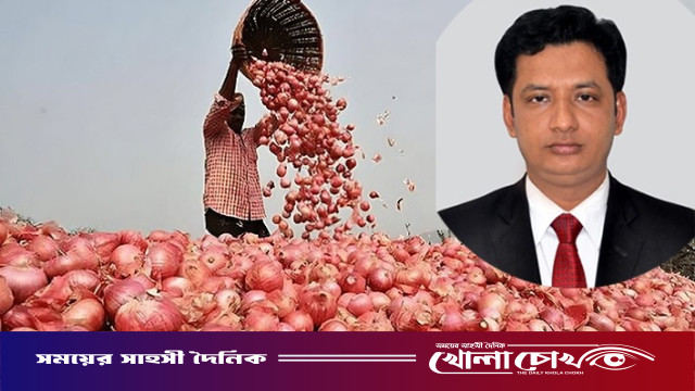 সালথার পেঁয়াজ চাষিদের দুর্দশা দূর করতে ইউএনওর উদ্যোগ