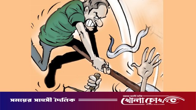 দৌলতপুরে জমি নিয়ে বিরোধ: লাঠির আঘাতে গৃহবধূ গুরুতর আহত