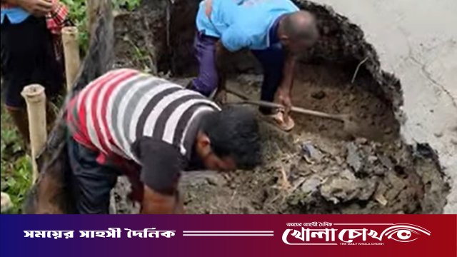 এমপি শহিদুল ইসলাম বাবুলের নির্দেশে সদরপুর-চরভদ্রাসন সড়কের ঝুঁকিপূর্ণ গর্ত সংস্কার