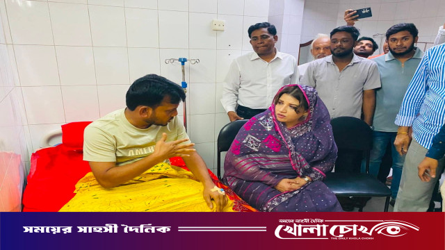 অসুস্থ অম্বিকাপুর ইউনিয়ন চেয়ারম্যানকে হাসপাতালে দেখতে গেলেন পররাষ্ট্র প্রতিমন্ত্রী শামা ওবায়েদ