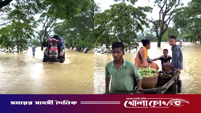 সড়ক ডুবে যাওয়ায় সাজেকে আটকা পড়েছেন চার শতাধিক পর্যটক