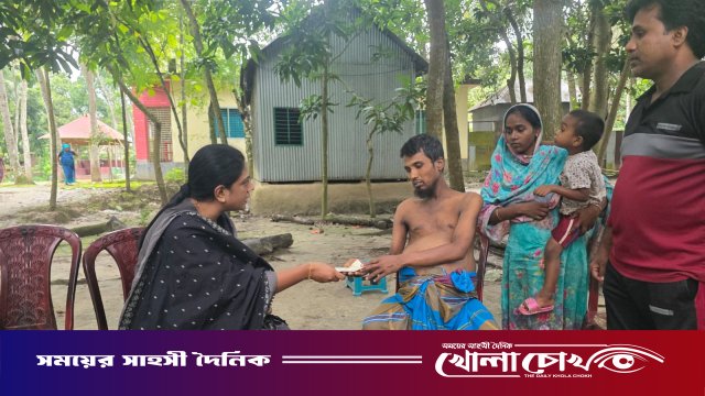 লিভার সিরোসিসে আক্রান্ত সিরাজুলের পাশে ইউএনও রেজওয়ানা আফরিন