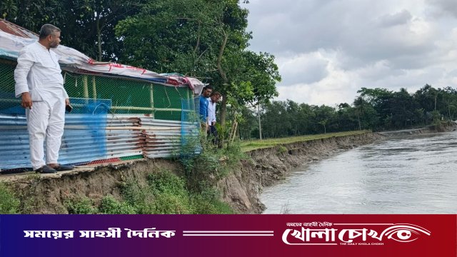 ভাঙনে বিলীন একের পর এক গ্রাম, বদলে যাচ্ছে ফেনীর মানচিত্র
