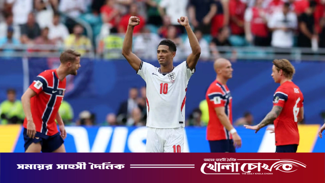 বেলিংহামের জোড়া গোলে নরওয়েকে হারিয়ে সেমিতে ইংল্যান্ড