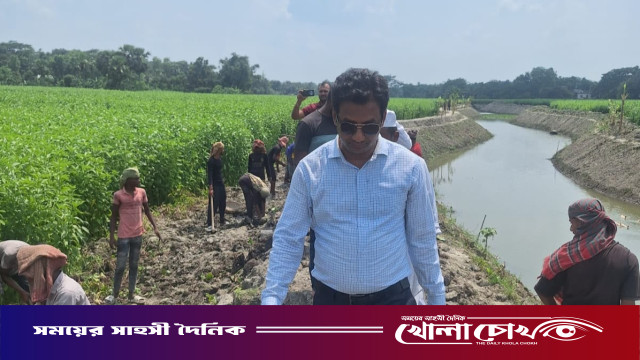 ফরিদপুরে খাল পুনঃখনন শেষে অব্যয়িত ৭৩ লাখ টাকা সরকারি কোষাগারে জমা