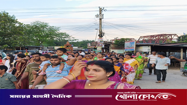 ভাঙ্গুড়ায় ধর্মীয় উৎসাহ-উদ্দীপনায় শ্রী শ্রী জগন্নাথ দেবের রথযাত্রা উদযাপন