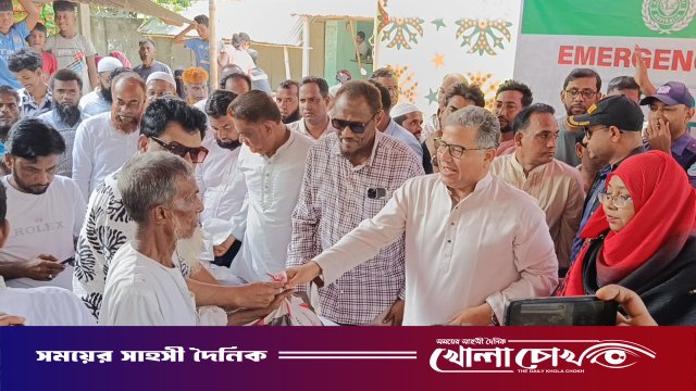 চরভদ্রাসনে হিউম্যান অ্যাপিল অস্ট্রেলিয়ার উদ্যোগে ৫০০ বন্যাদুর্গত পরিবারে ত্রাণ বিতরণ