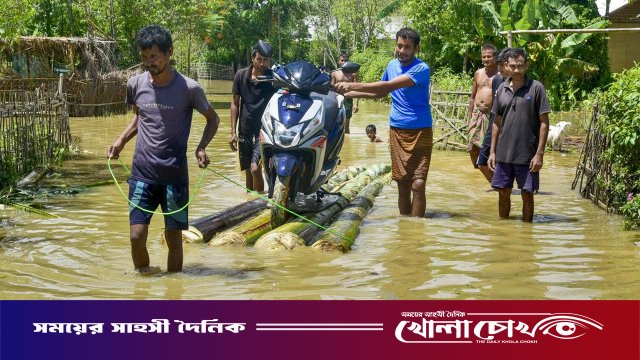আসামে স্মরণকালের ভয়াবহ বন্যা, প্রাণহানি বেড়ে ৪১