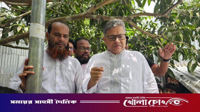 ভাঙ্গায় সড়ক উদ্বোধন ও মরহুম বিএনপি নেতার কবর জিয়ারত করেন এমপি শহিদুল ইসলাম বাবুল