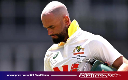বাংলাদেশের কাছে হারের পর বাদ অজি ওপেনার